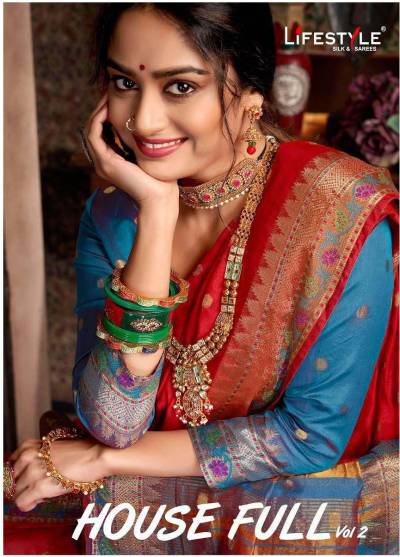 House Full Vol 2 By Lifestyle Silk wedding Saree Collection